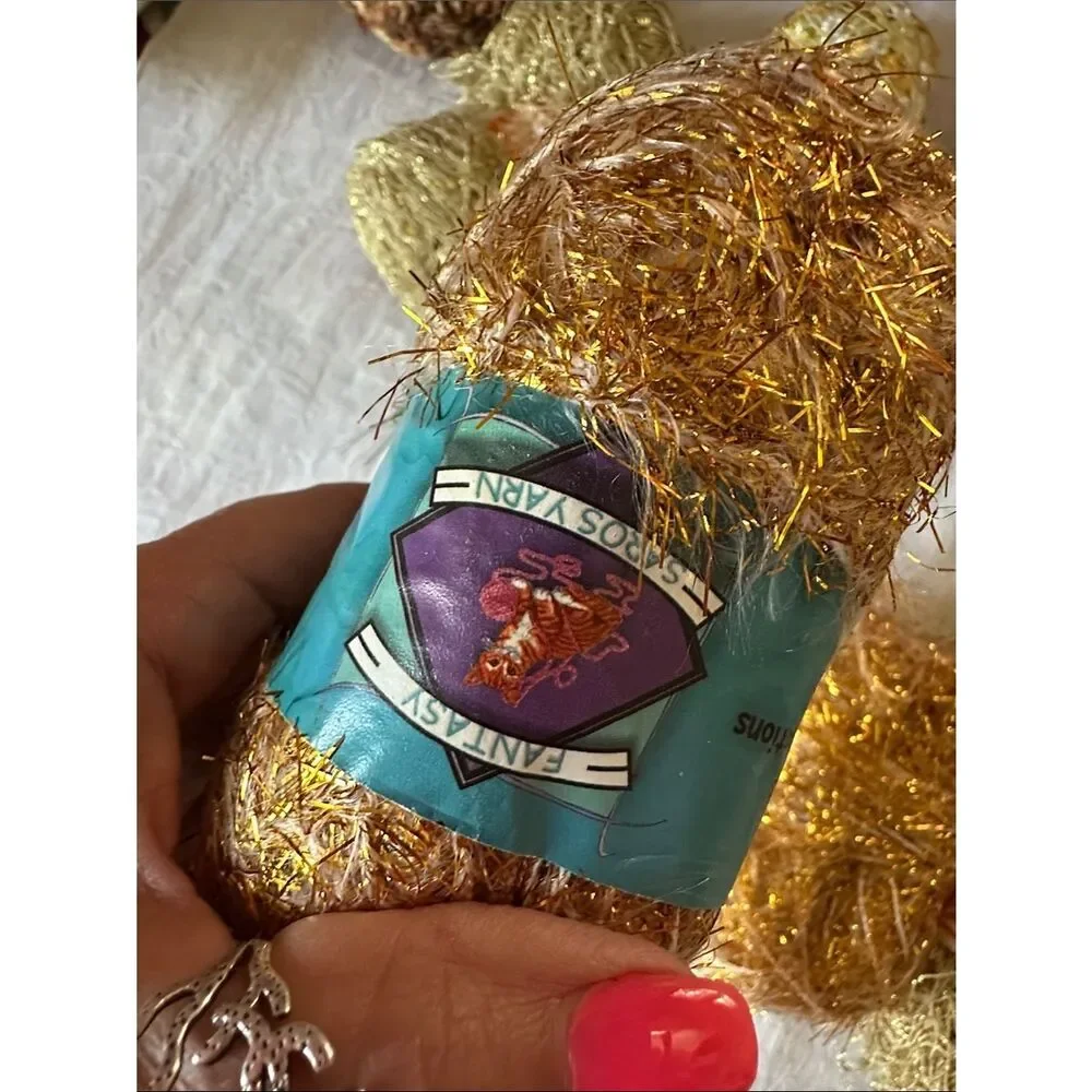 Yarn Bundle Gold Decorative Party Yarn Multipack